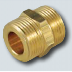3/4 x 3/4" Male to male flat face coupler